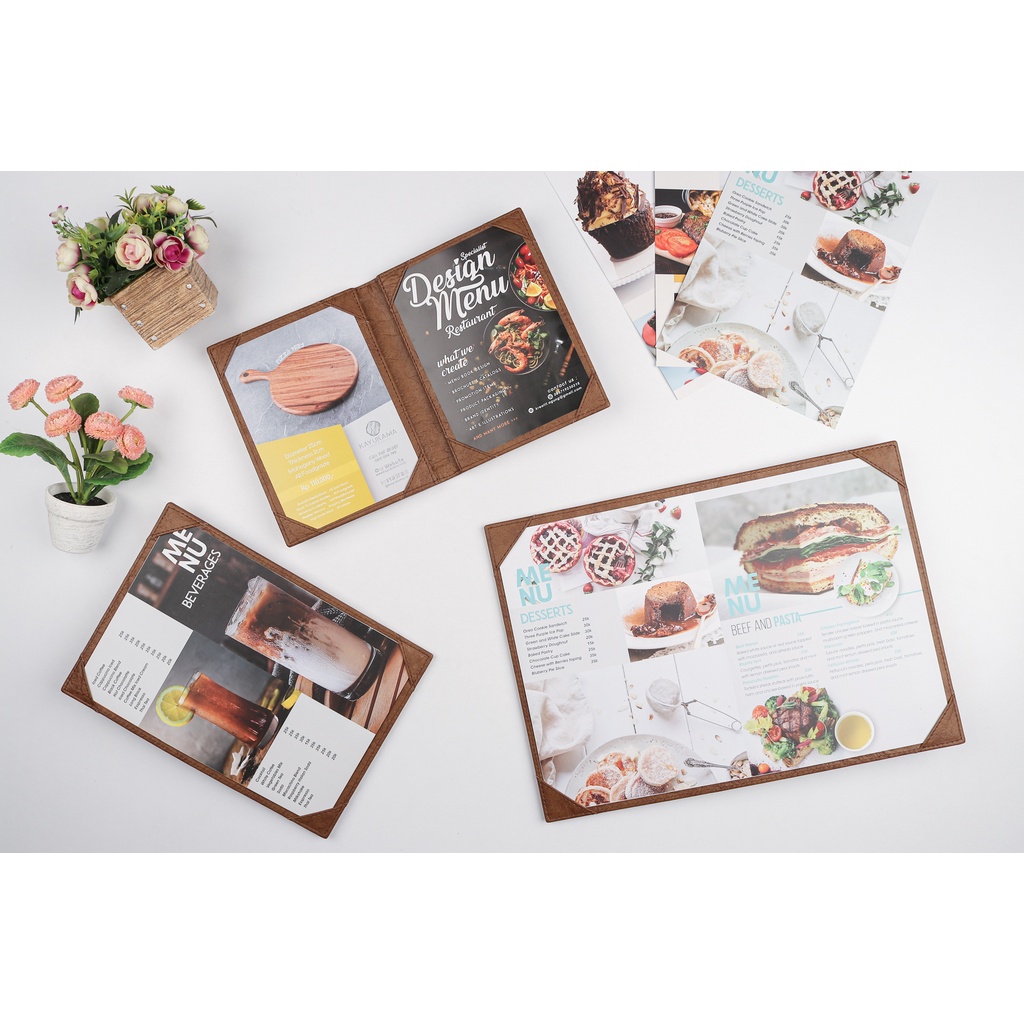 

CETAK ISI MENU - PRINT ISI MENU - ART CARTON LAMINATING DOFF/GLOSSY