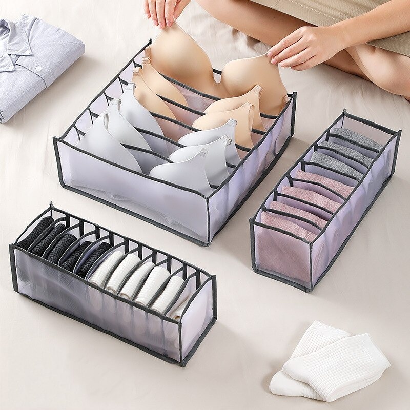 Kotak Sekat Pakaian Dalam Box Pembatas Pakaian Closet Organizer Storage Box