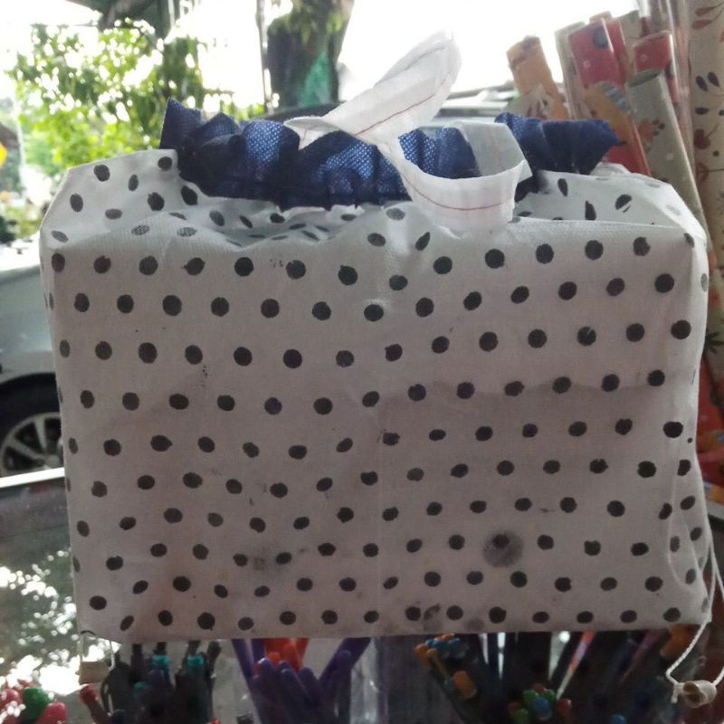 tas hajatan serut polkadot tipis 22