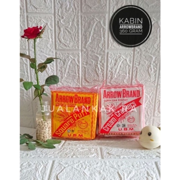 

[350 GRAM] Biskuit Kabin Gabin Square Puff & Cream Crackers Arrow Brand Crackers UBM