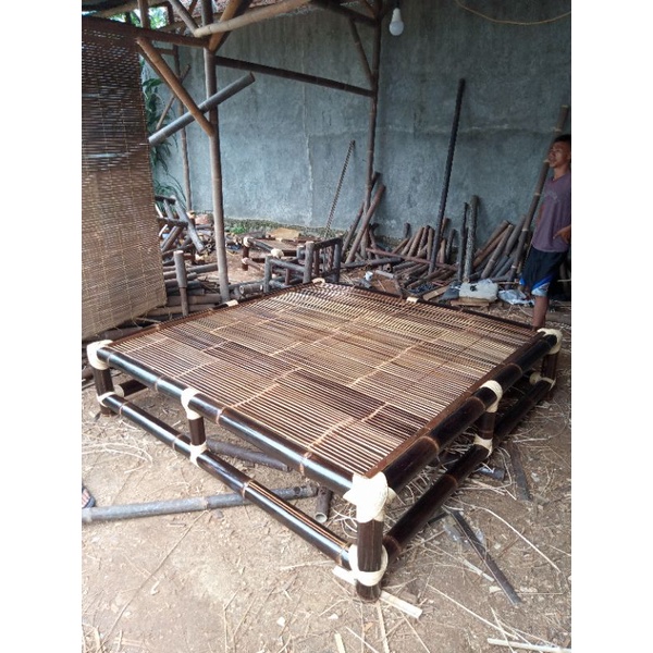 kursi bambu lesehan besar