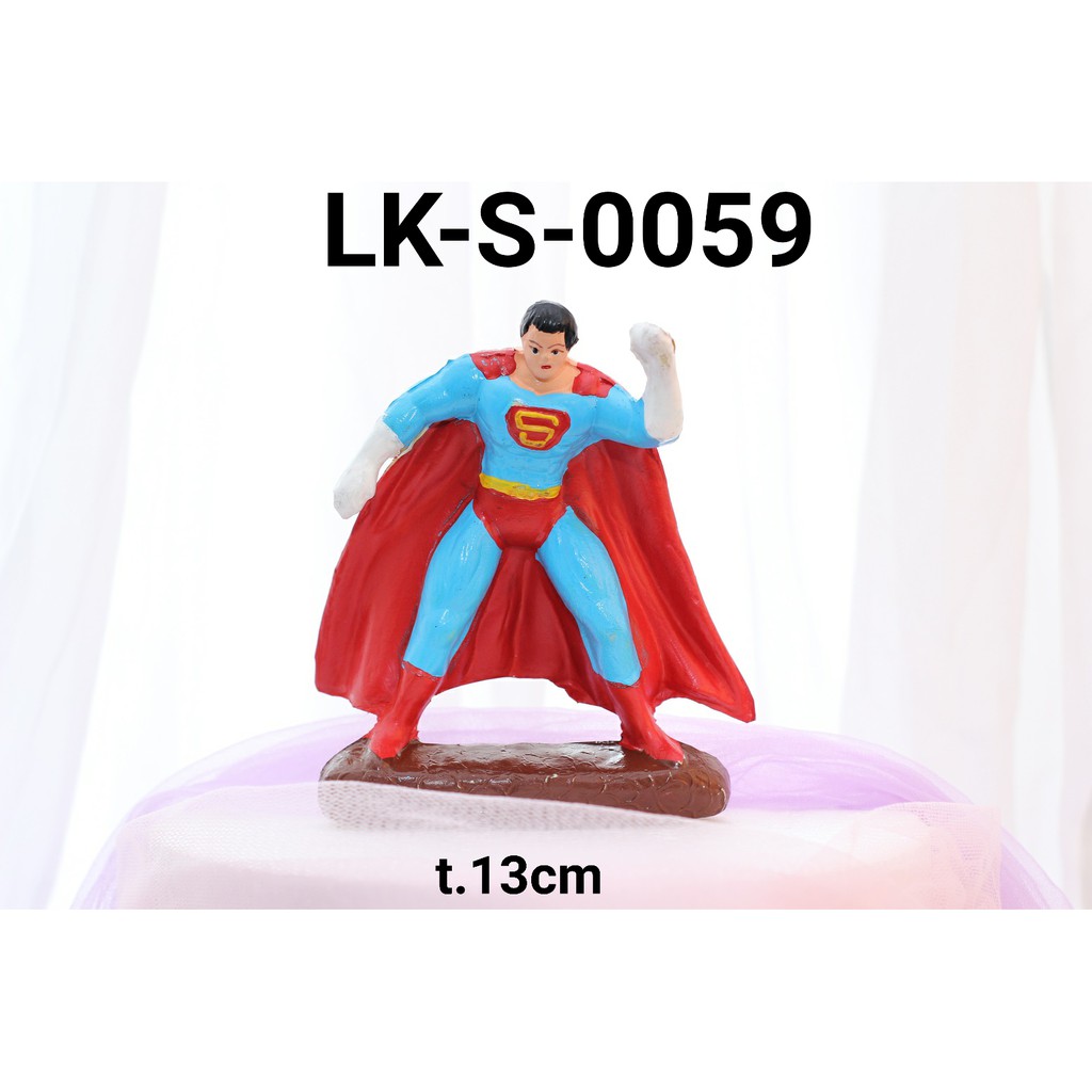 LK-S-0059 Topper mainan KARAKTER lokal Superman besar yamama baking