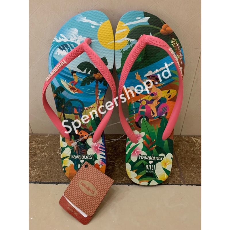 SANDAL JEPIT WANITA Havaianas Slim Ls Bali flip flop pantai 37-38