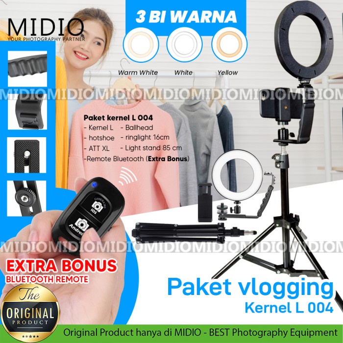 Tripod Kamera dengan Tas / Dudukan 145cm untuk Hadycam Mirrorless Plus Holder HP MURAH Tripot 3 in 1