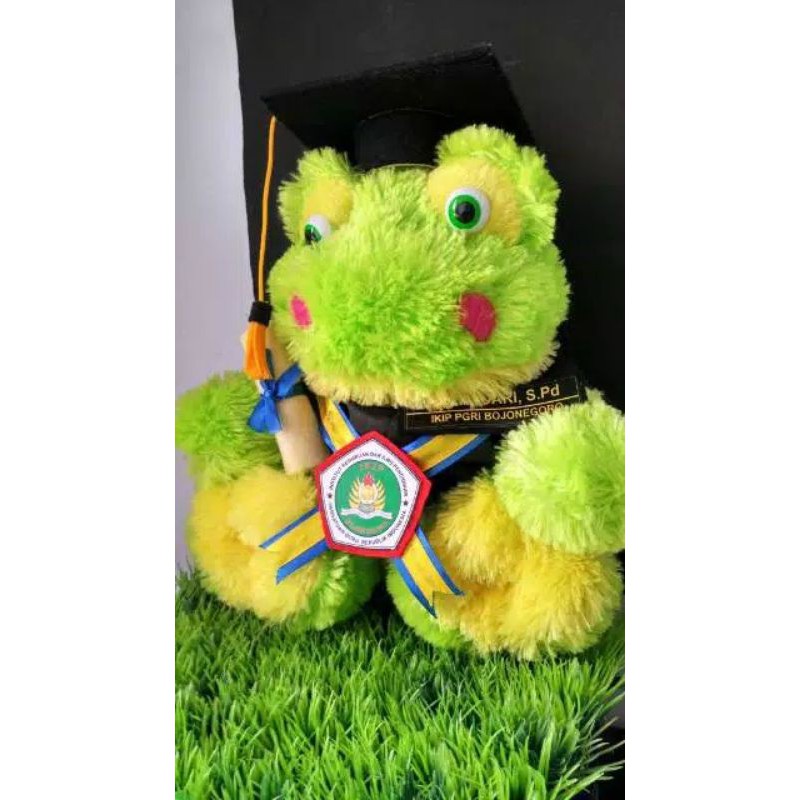 BONEKA WISUDA KEROPI 30 CM FREE AKSESORIS / BONEKA KEROPI WISUDA TERMURAH TERLARIS