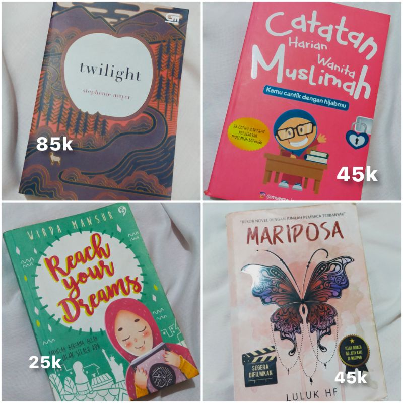 novel preloved twilight mariposa