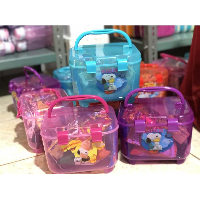 Sale Snack box container calista/souvenir ulang tahun anak bingkisan snack