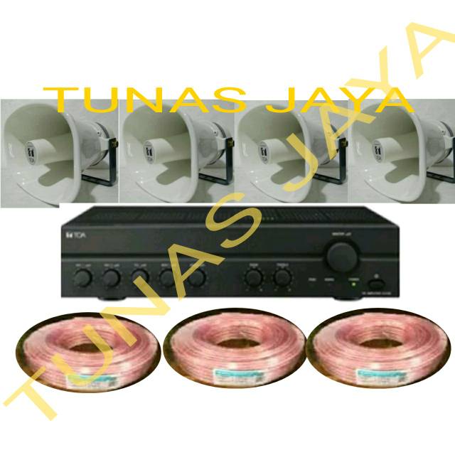 PAKET TOA AMPLI SPEAKER TOA DAN KABEL