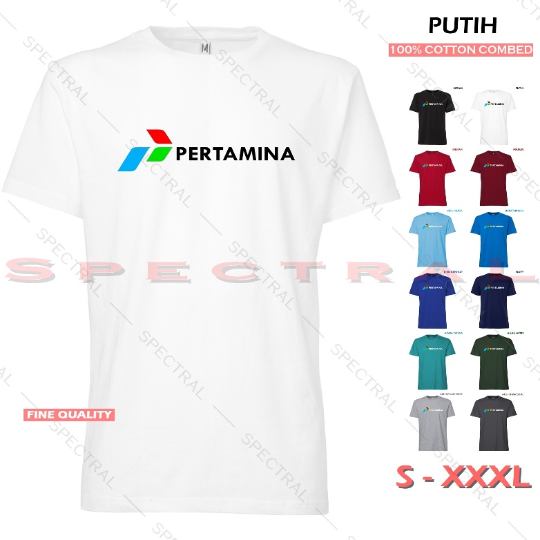 Spectral - Kaos Pria Wanita PERTAMINA LOGO KIRI Baju Distro Keren Fashion Murah Terbaru 2021 Indones