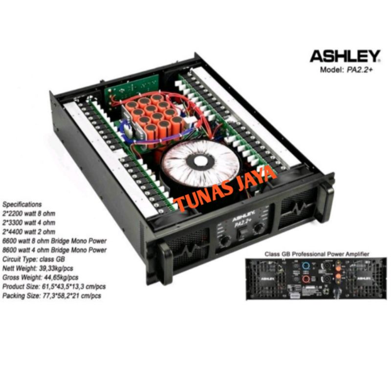 POWER AMPLI ASHLEY PA2.2+ ORIGINAL POWER ASHLEY PA 2.2 + POWER ASHLEY VLASS GB PA2.2 + PWER ASHLEY 2