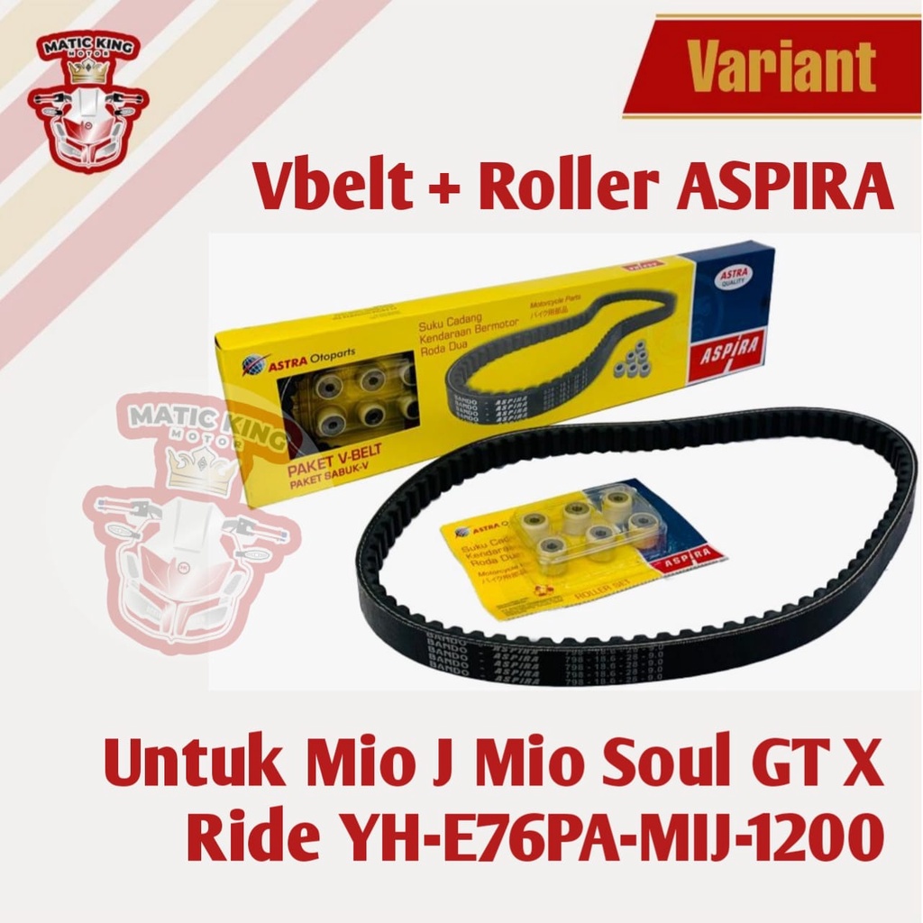 Vanbelt v belt Vanbelt fanbelt kit set assy Mio Nmax Aerox Lexi X Ride Fino FreeGo Gear Xeon ASPIRA ASTRA OTOPARTS