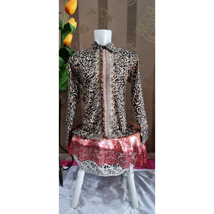 Kemeja Lengan Panjang Batik Kondangan MOTIF CACING by tokozahra27