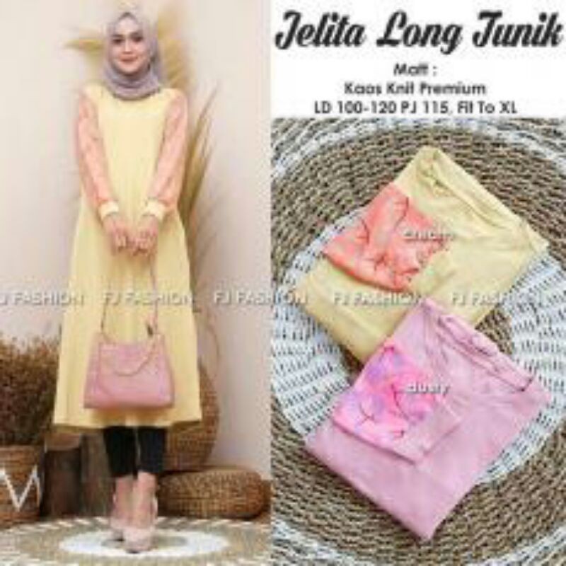 BajuWanitaMuslimJelitaLongTunik