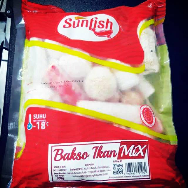 

Sunfish Bakso Ikan Mix 500 gram Baso Ikan Mix 500gr Sun Fish Bakso Ikan Mix 500g Baso Ikan Campur