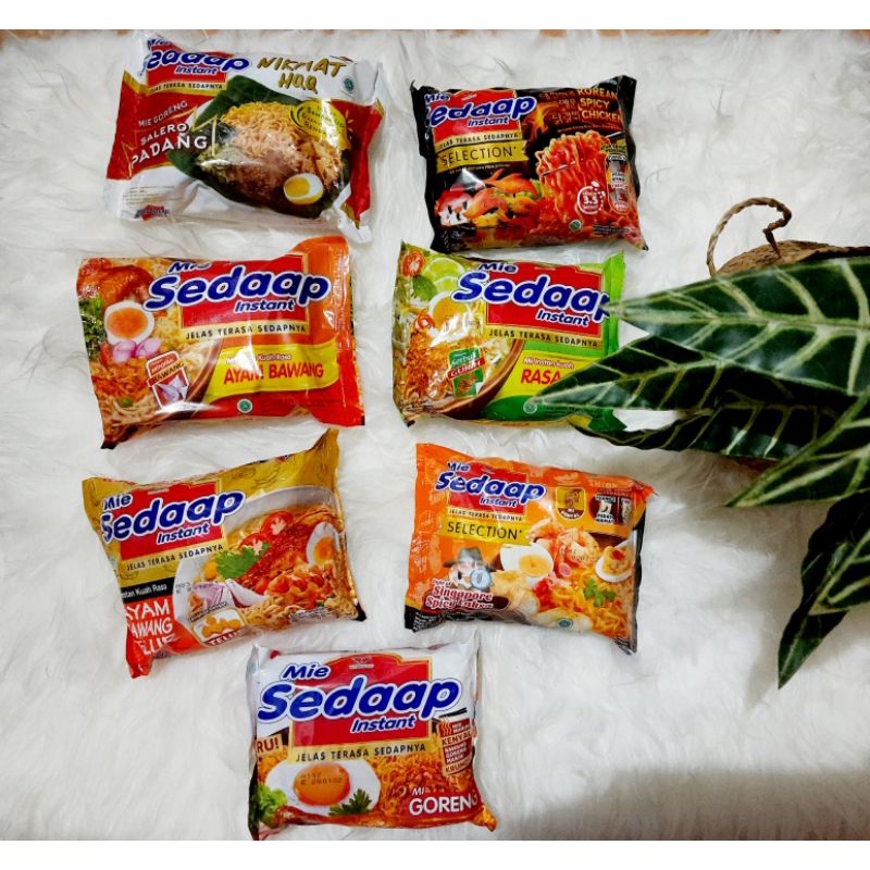 Sedaap mie aneka varian 75gr / Jiwa Pagi Mie Goreng 75gr/ Mie Bon Cabe 70gr