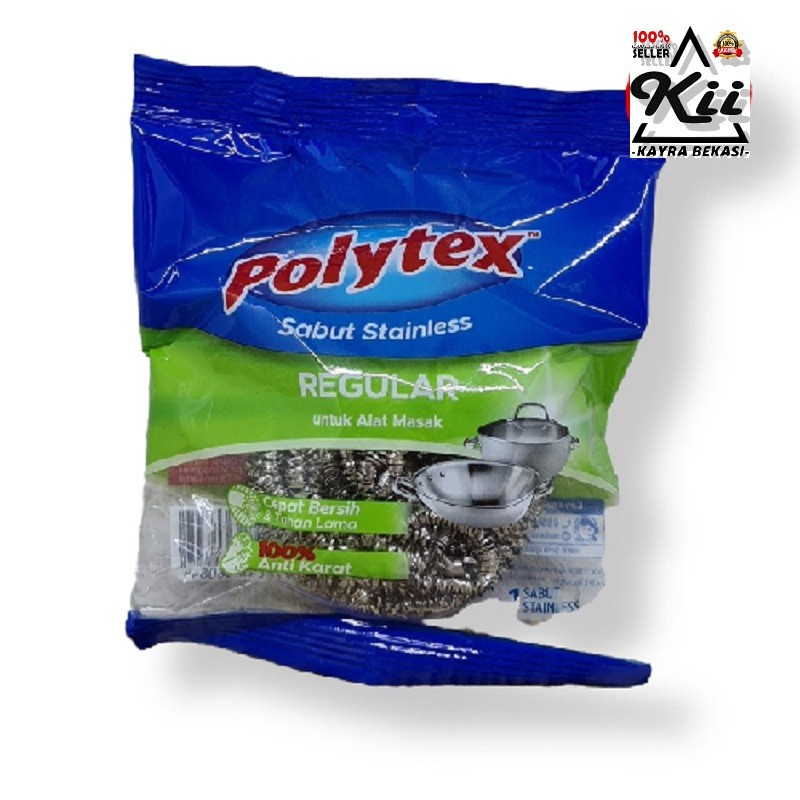 Polytex Sabut Stainless Cuci Piring - Sabut Stainless - Sabut Kawat