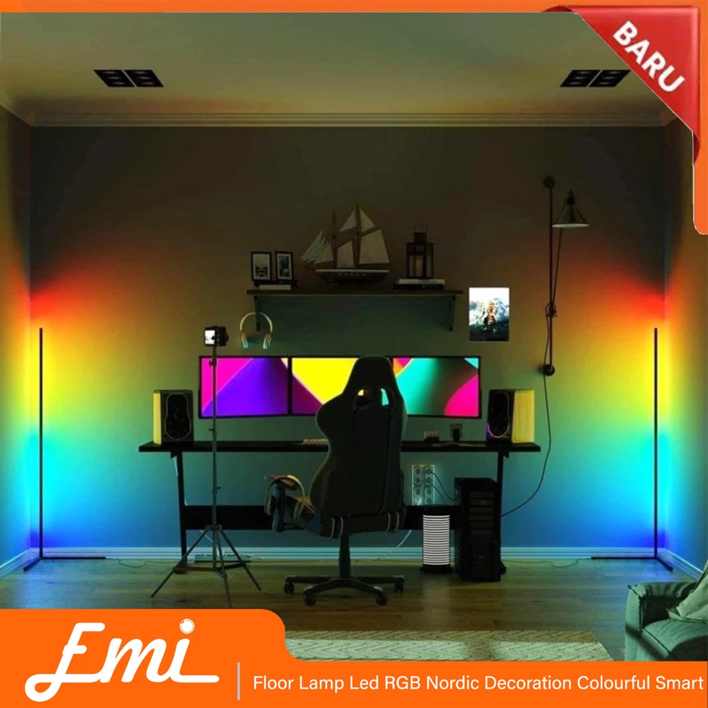 Floor Lamp Led RGB Nordic Decoration Colourful Smart Standing