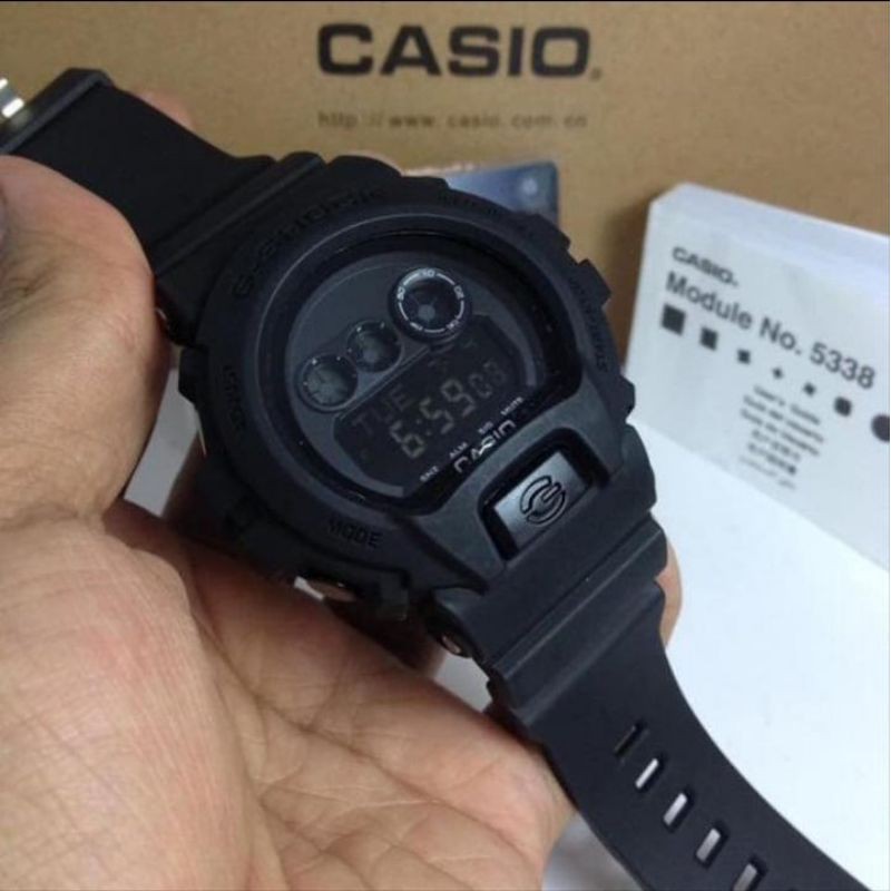 Jam Pria Merk Gshock Type DW-6900 FullBlack Ori BM