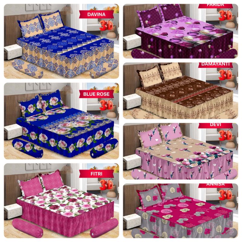 SPREI / SEPRAI BONITA RUMBAI 3D NEW MOTIF BUNGA