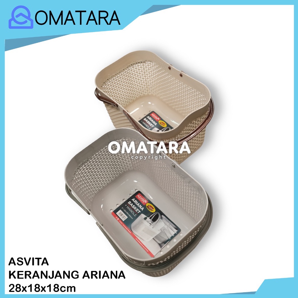 RB Asvita Basket Keranjang Kotak Plastik Ariana Serbaguna Storage Box