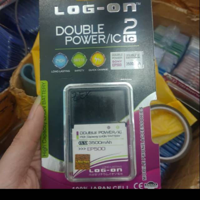 Baterai Battery SONY EP500 Log-On