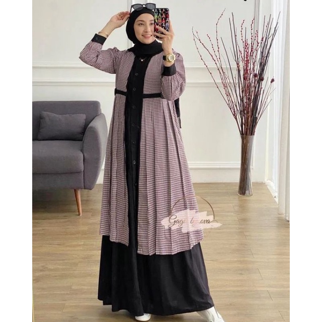 SENJA ONE SET OUTHER FASHION MUSLIM/SENJA SET DRESS/DRESS MUSLIM REMAJA TERBARU/ONE SET DRESS KATUN RAMI/FAR MOSLEMSTORE