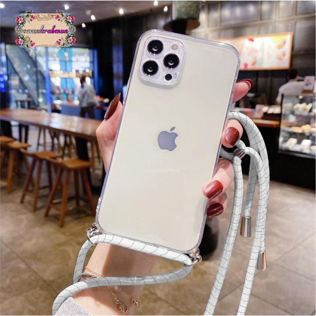 Softcase Slingcase Lanyard Bening Oppo A57 2022 A55 A57 A39 A74 A93 A76 A36 F1S A59 A54 A93 F19 PRO SB2512