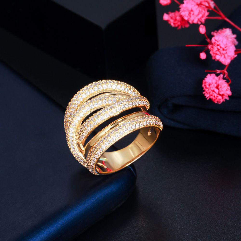 R-flower Ring Cincin Punk Cincin Kawin Cincin Pengakuan Cincin Berlebihan Cincin Berlian