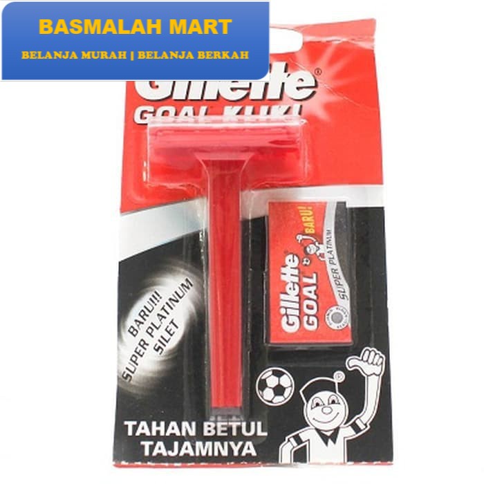 (PROMO) Alat Cukur Kumis Gillette Goal Klik - SIlet Isi Ulang Gilette (Ilham Berkah Mart)