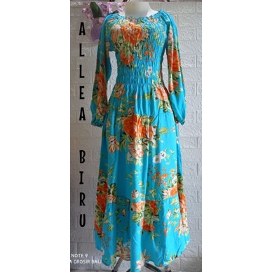 Dress ABG Murah /Dress Kerut Lily Panjang Rayon