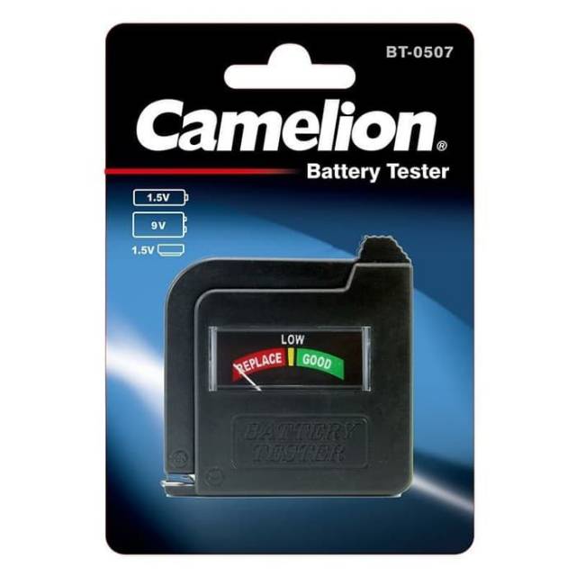 Camelion Battery Tester AA - AAA - C - D - 9V - Baterai Kancing