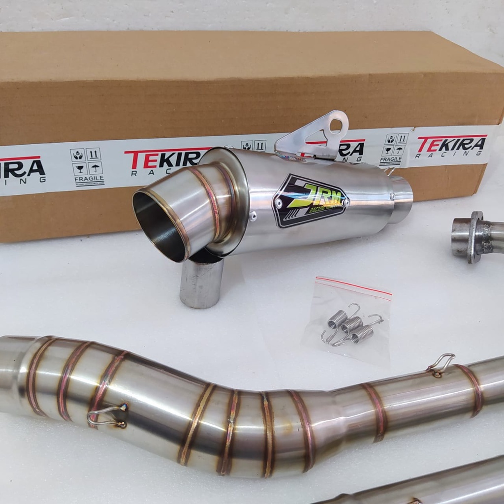 Kenalpot JRM Kerucut Knalpot Racing R15 VVA V2 V3 V4 M Vixion NVA NVL new old MT15 Byson Xabre 150 S