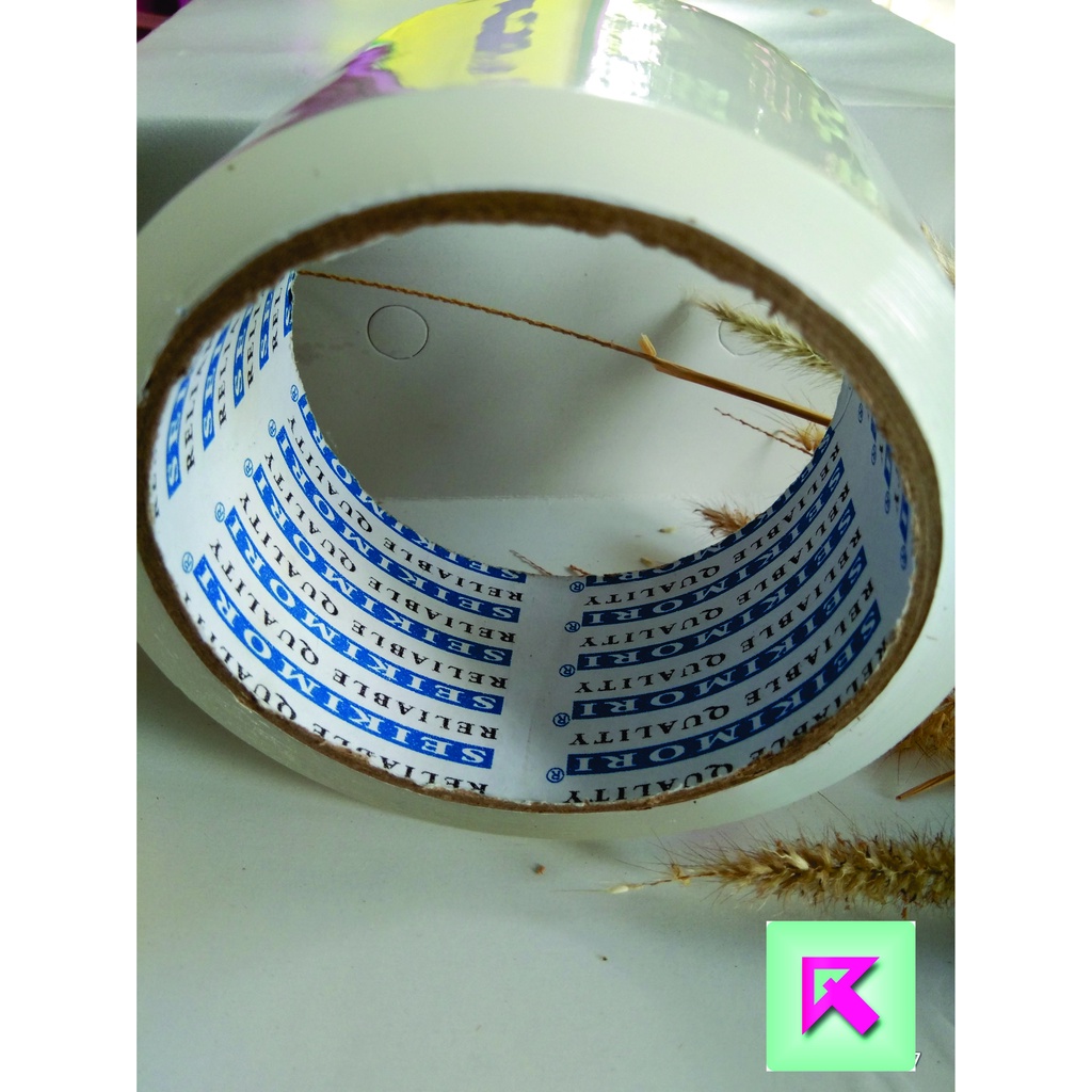 

Solasi/lakban/selotip Bening Besar Lebar seikimori