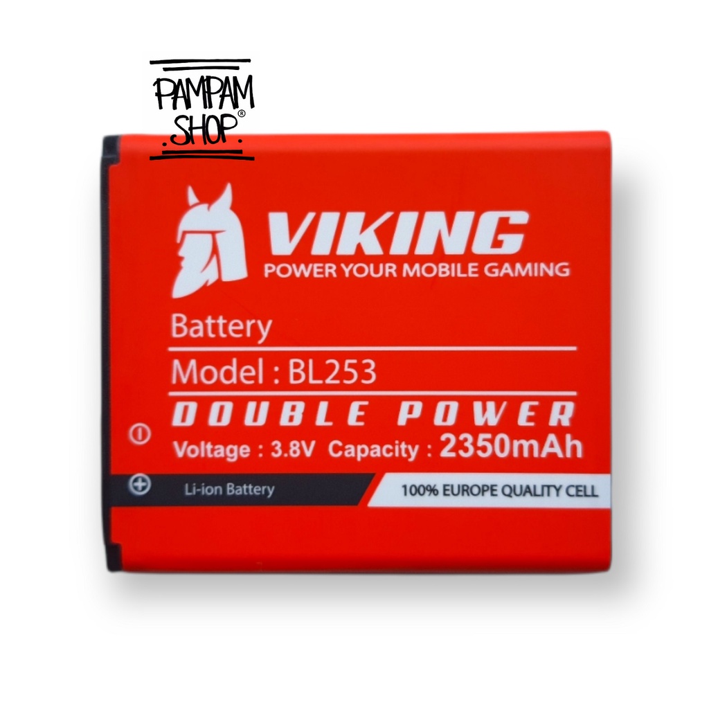 Baterai VIKING Double Power Original Lenovo BL253 A1000 A2010 A2580 A2860 Batre Batrai Battery Ori