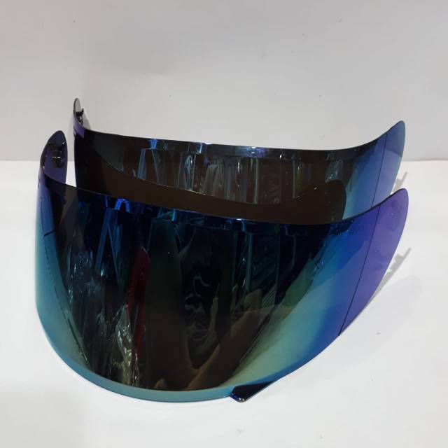 Flat visor kaca datar blue / biru pnp kyt Rc7 R10 K2RIDER V2R MDS VIKTORY