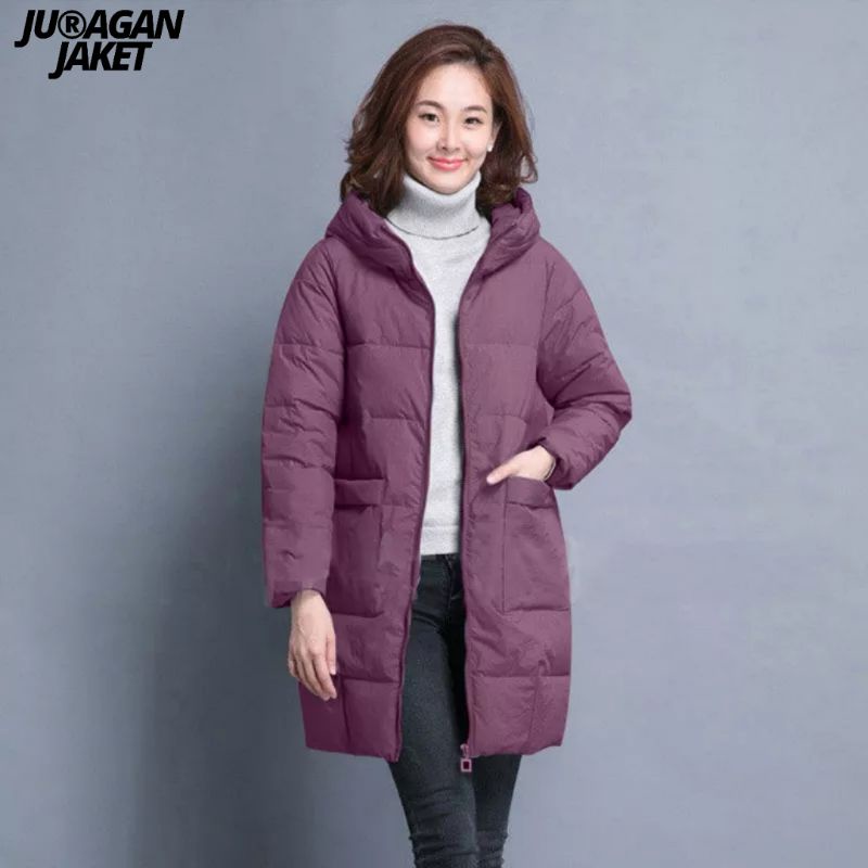 jaket wanita winter hangat musim dingin puffer tebal