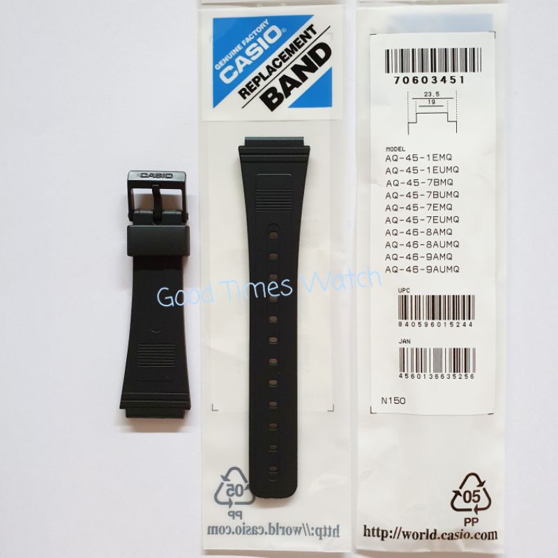 STRAP CASIO AQ 45 AQ 46 DB 30 DB 31 DBA 80 FB 52 W 50U W 73 W 86 Casio Original