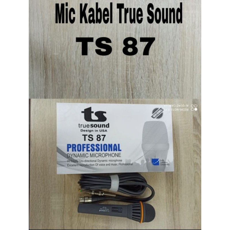 Mic Kabel True Sound TS-87 Microphone kabel bagus