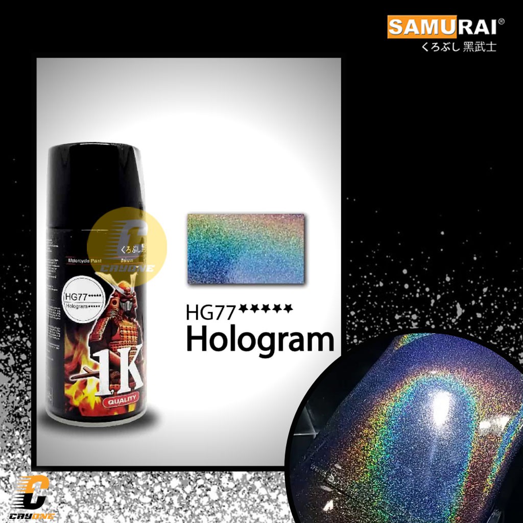 Samurai Paint Hologram HG77 (5 Stars) 300 mL - Cat Pelangi Hologram