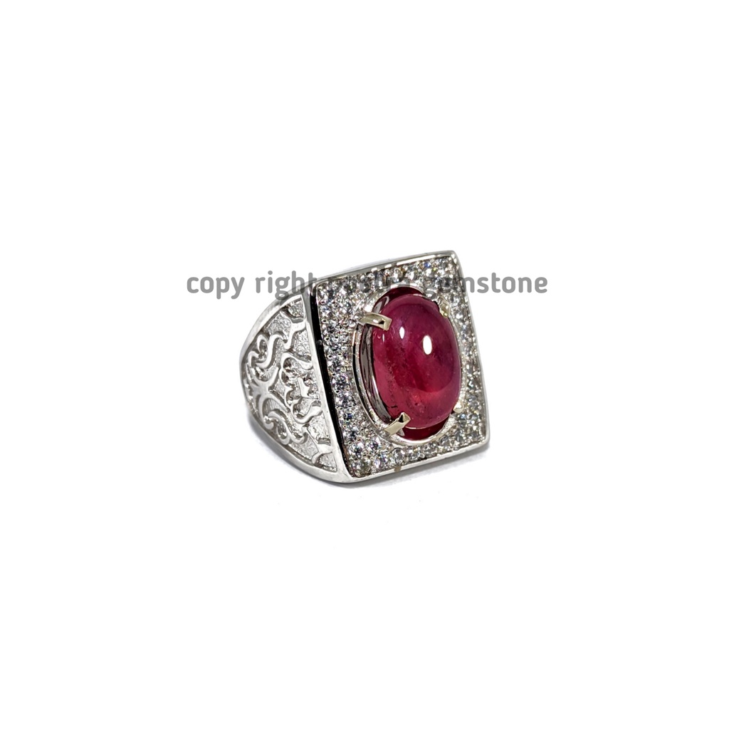 Natural Batu Permata Red Ruby Oval Corundum RRC01