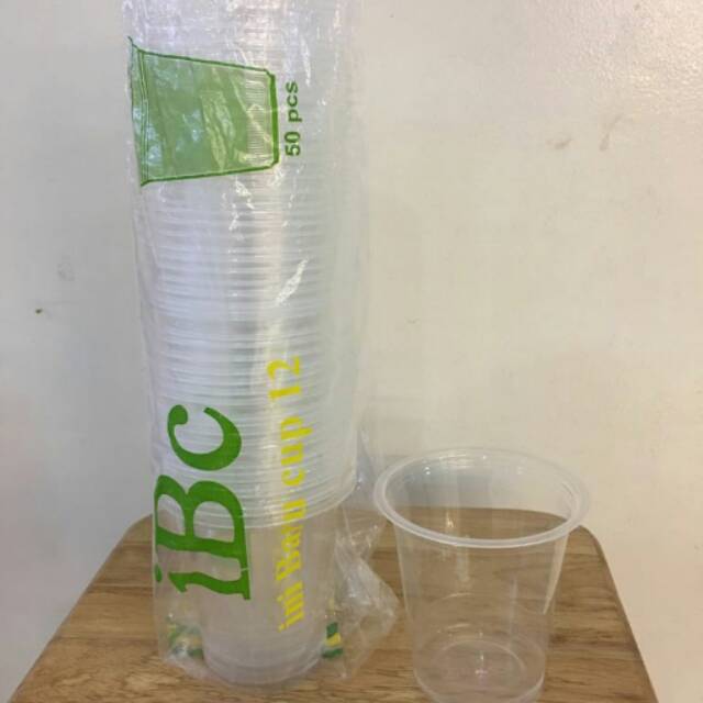 

Gelas plastik IBc 12 oz (50 pcs)