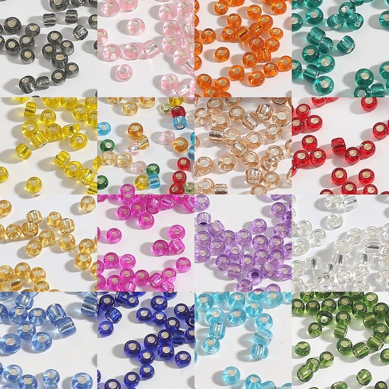 Manikmanik Spacer Kaca Czech 2mm 3mm 4mm Untuk Membuat Perhiasan DIY