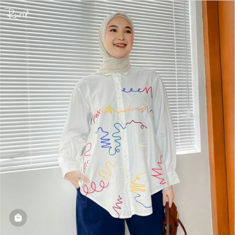 doodle emb shirt by rurik