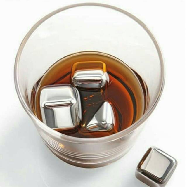 

Es Batu Stainless 4 Buah Ice Cube Stainless steel reusable
