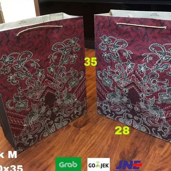 

(TERLARIS) Jual Paperbag Paper Bag Tas Kertas Batik M 25X10X35 Motif Goodie Bag