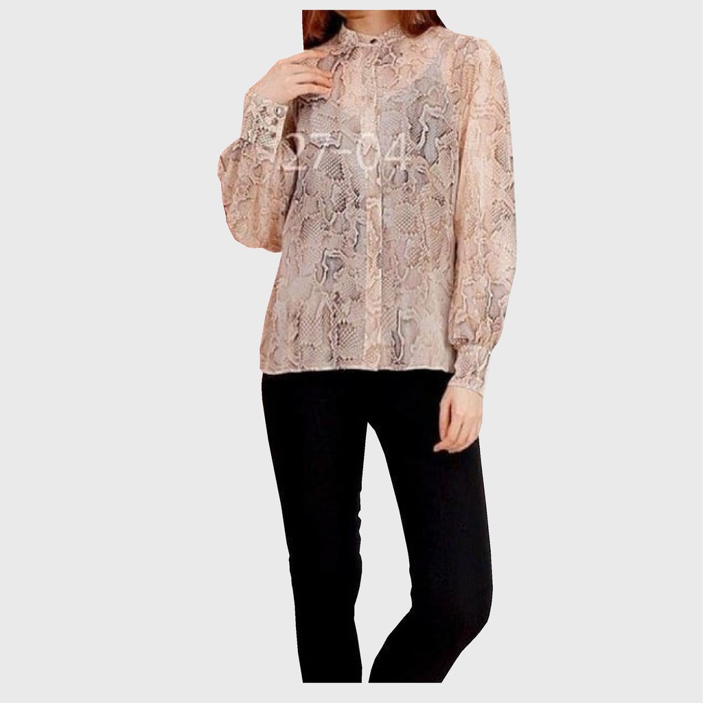 1411060 WHBM Snake Printed Bluose