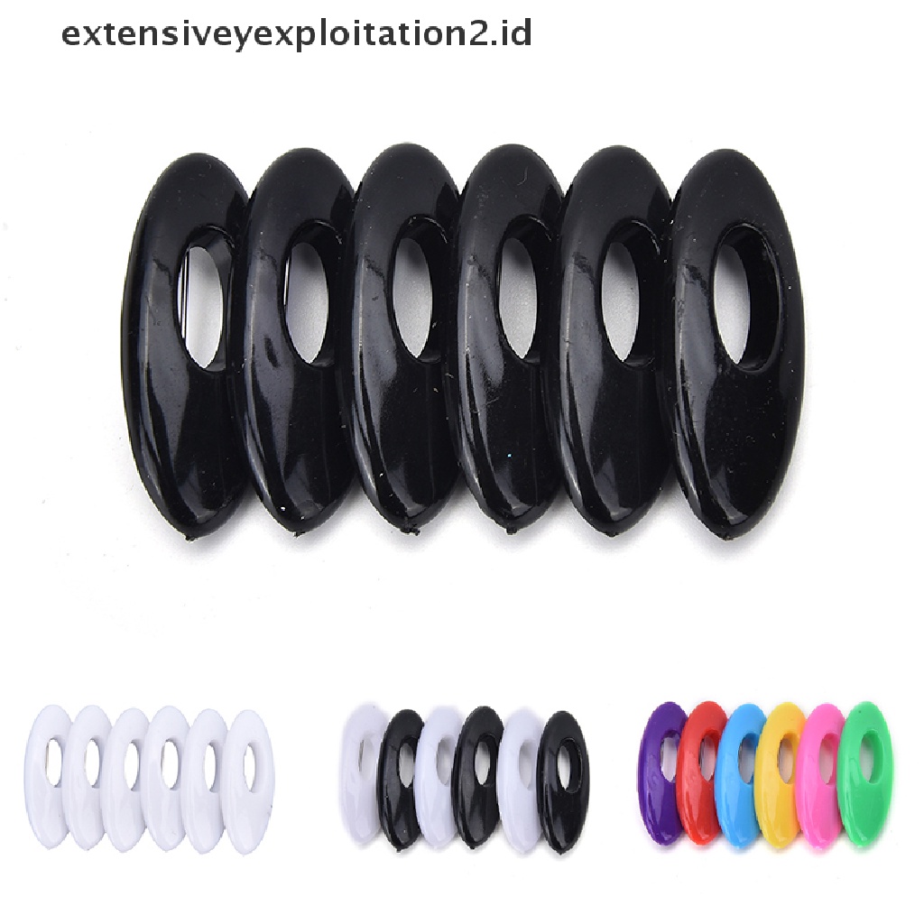 6pcs Pin Hijab Muslim Bahan Plastik Warna-Warni