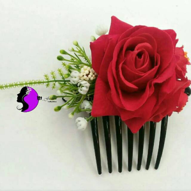 Aksesoris rambut sirkam bunga bali