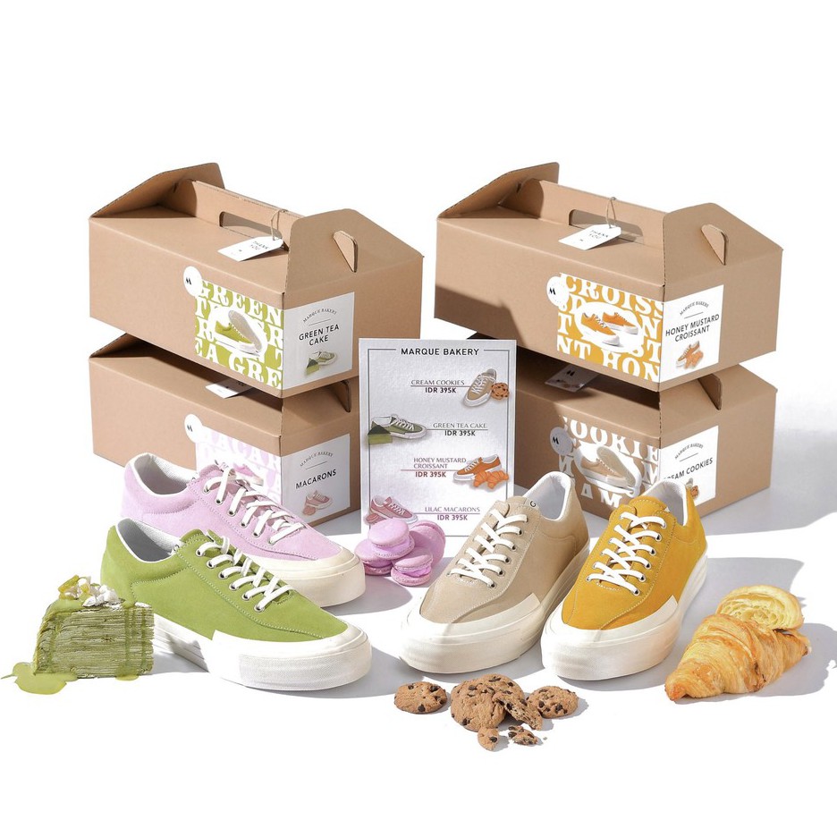 'MARQUE BAKERY' - Sepatu Unisex Dengan Konsep Toko Kue dari MARQUE.CO! Tersedia 4 Pilihan Warna!