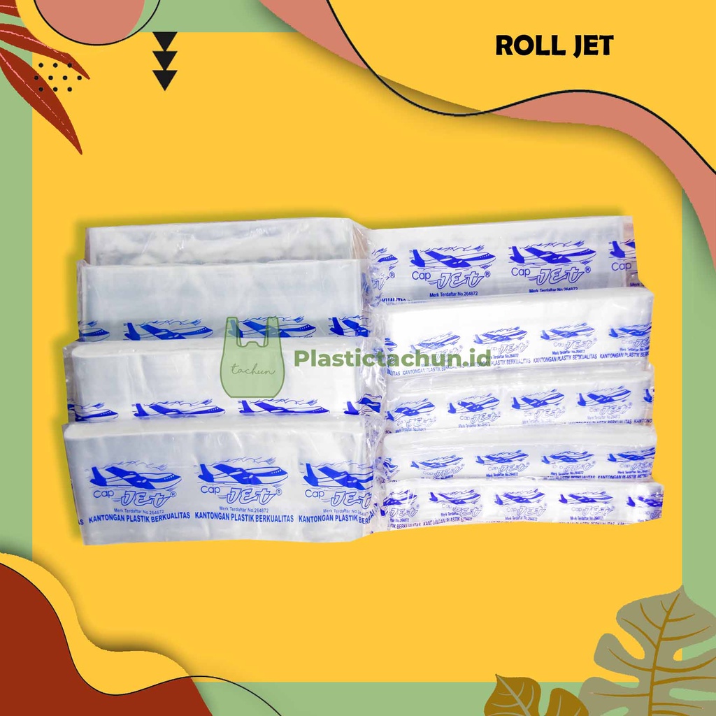 (Lebar 7cm) Plastik PP Bening Roll Jet | Plastik Roll 100 Meter | Plastik Jajan Kering | Plastik Ker
